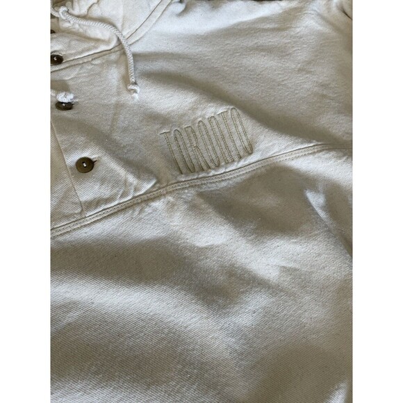 Vintage Embroidered Toronto Standup Collar Woven Quarter Button Triumph Pullover - Picture 3 of 8